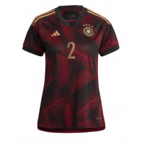 Tyskland Antonio Rudiger #2 Fotballklær Bortedrakt Dame VM 2022 Kortermet